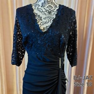 Dress party size 18 blue DJ-JAZ